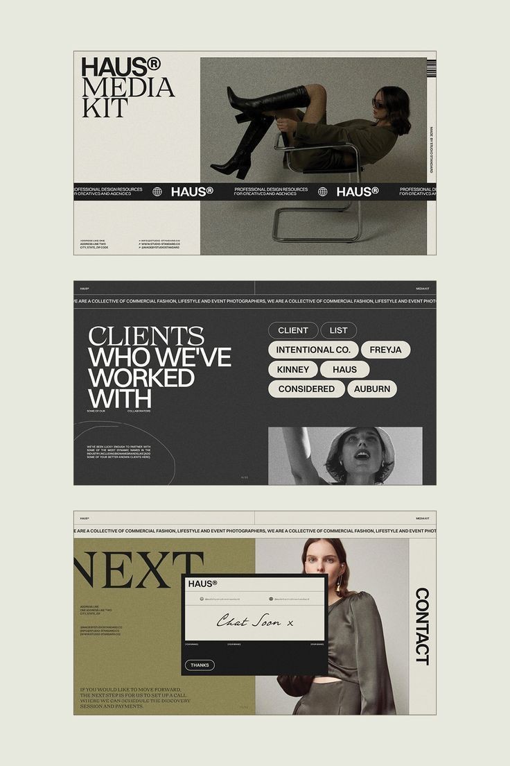 Haus media kit brand identity