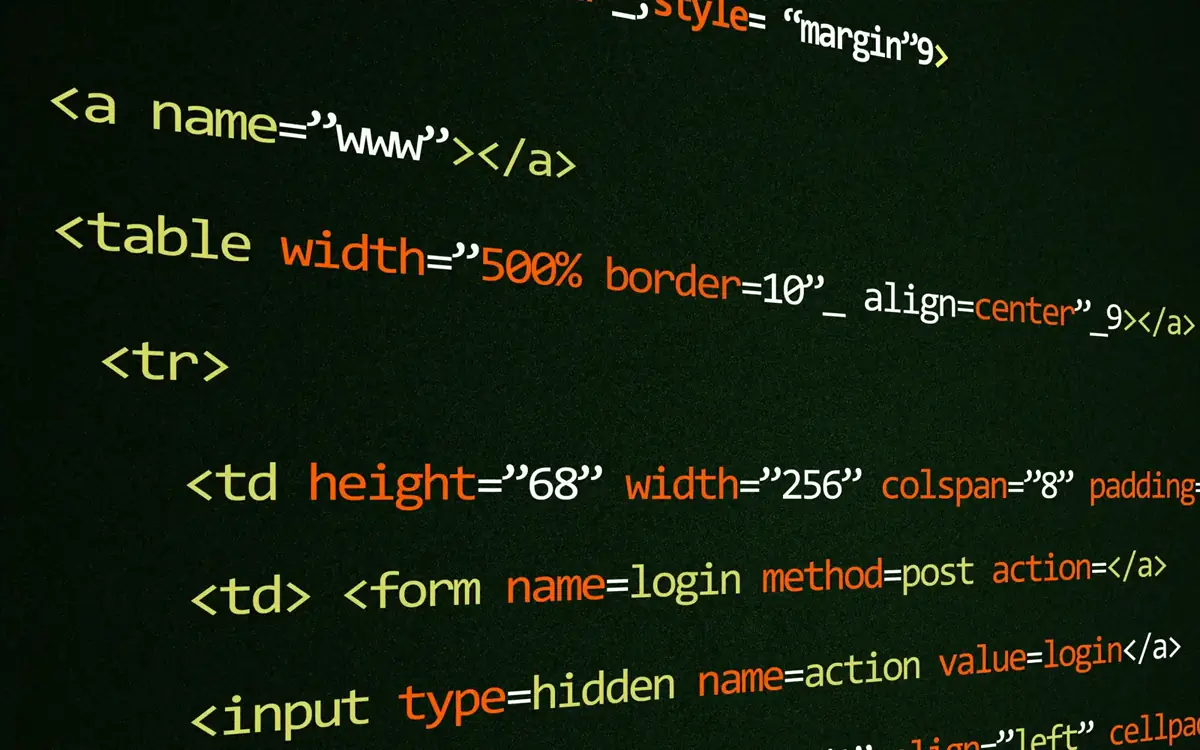 HTML and CSS code on a developer's screen