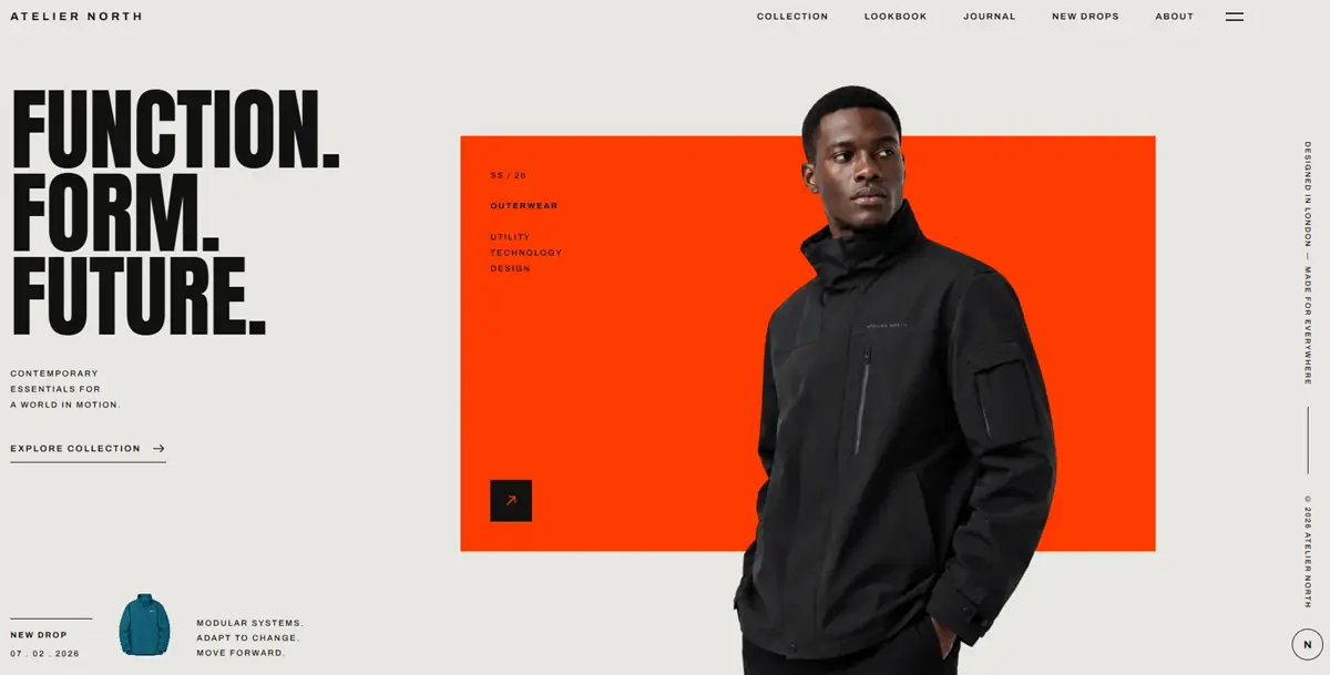Atelier North editorial background