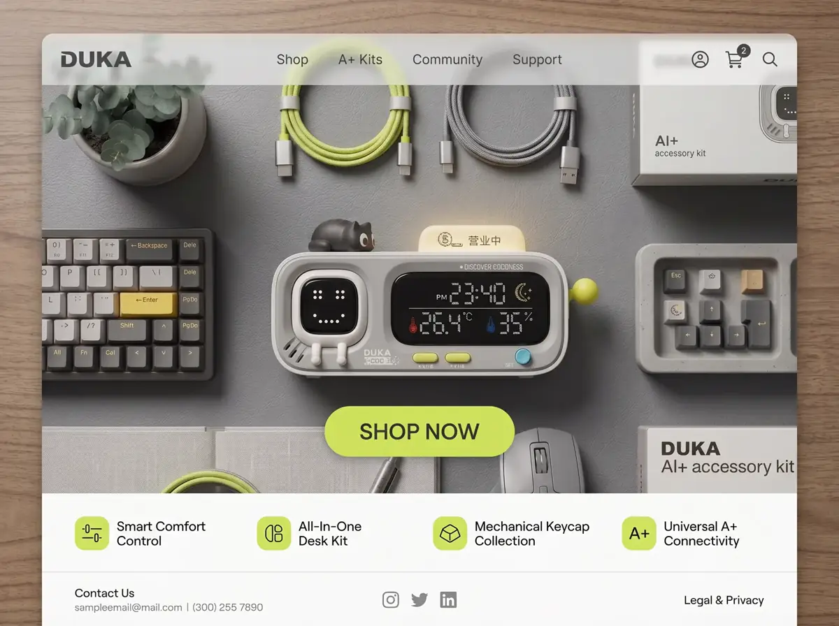 DUKA Smart Desk E-Commerce project preview
