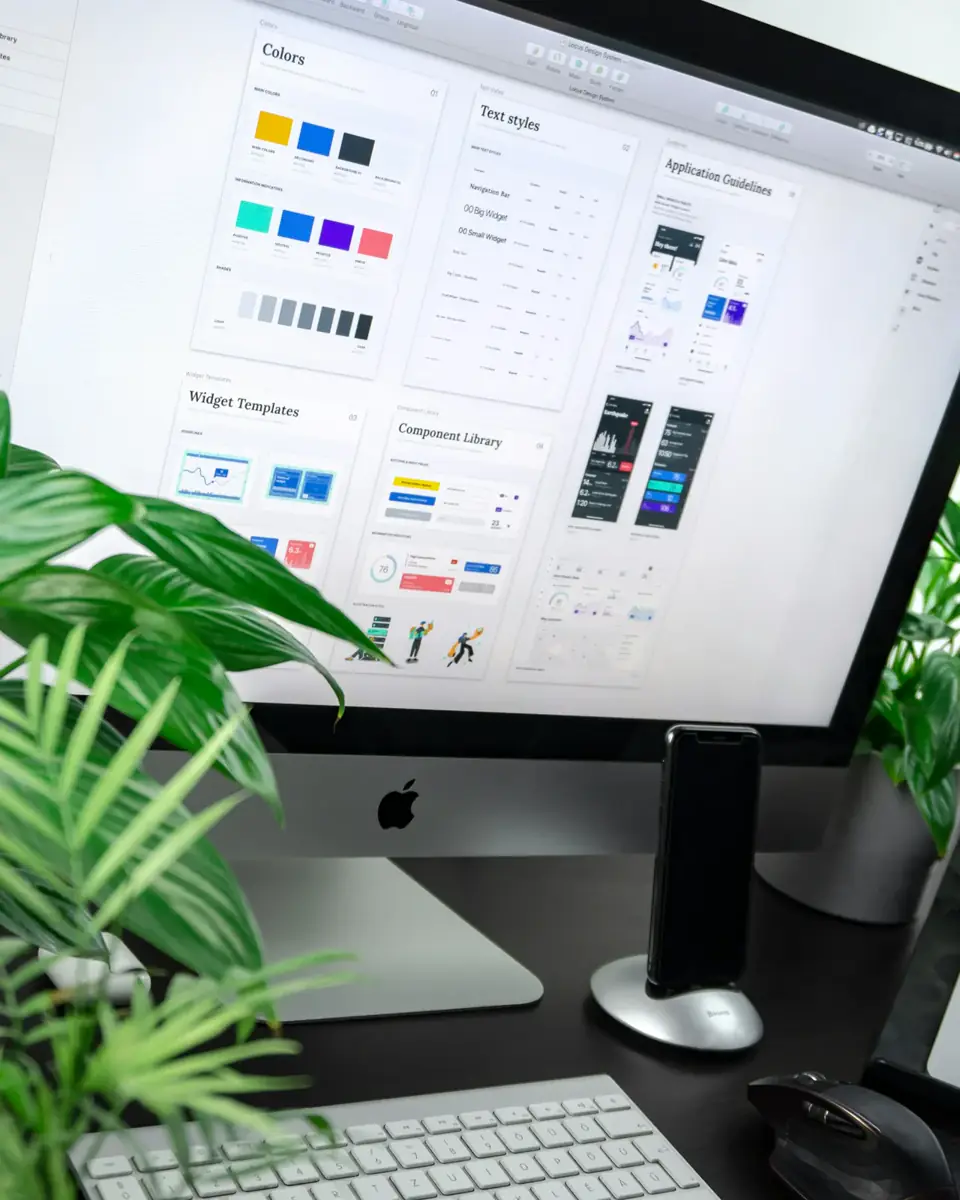 Synapse design system desktop mockup